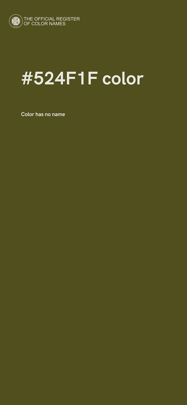 #524F1F color image