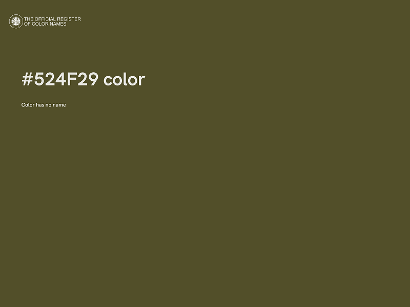 #524F29 color image