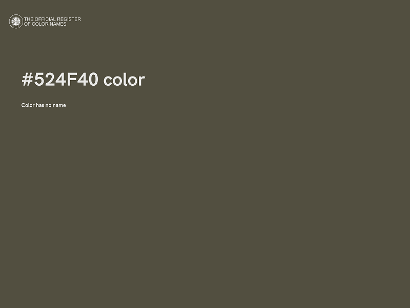 #524F40 color image