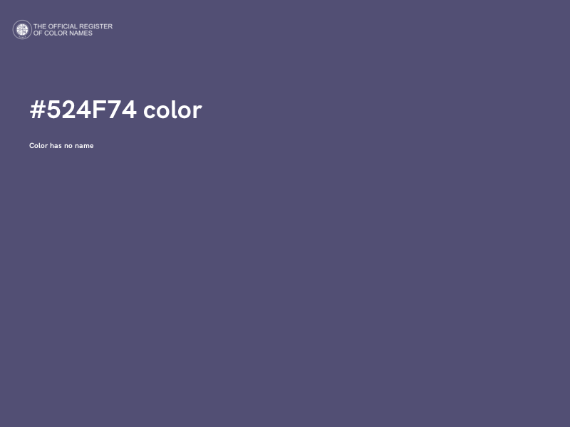 #524F74 color image