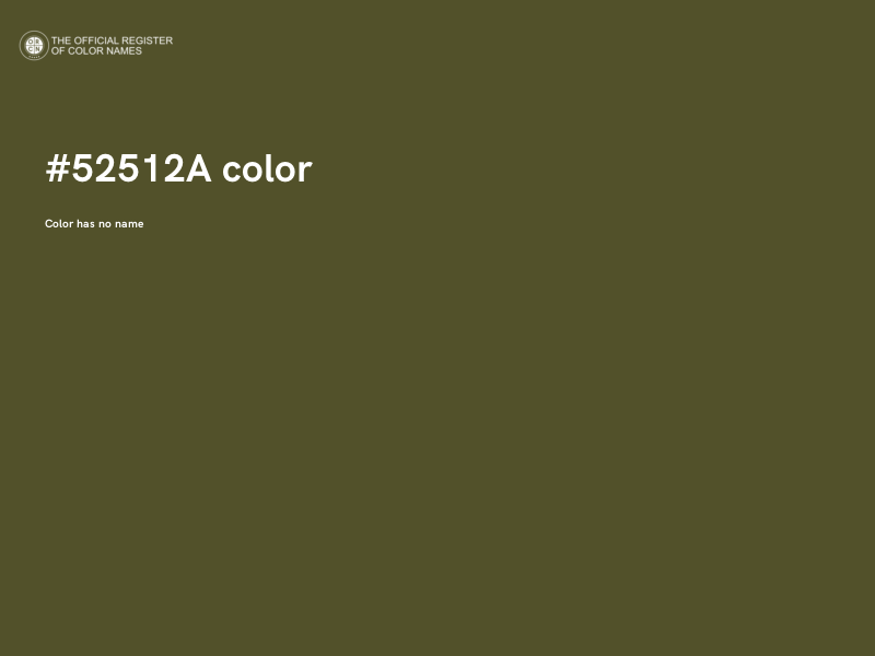 #52512A color image