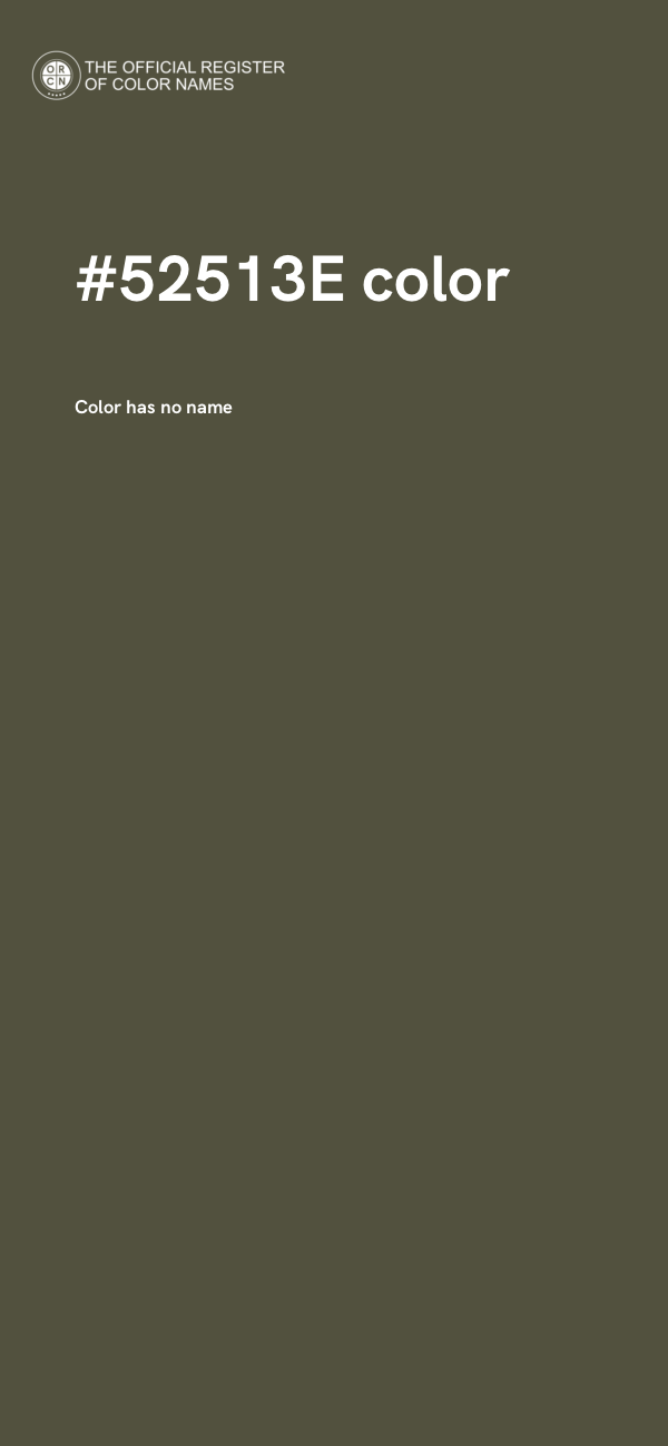 #52513E color image