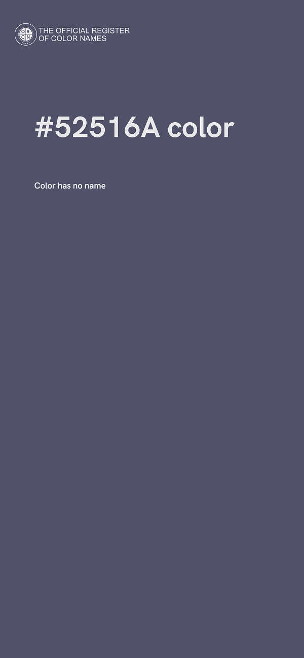 #52516A color image