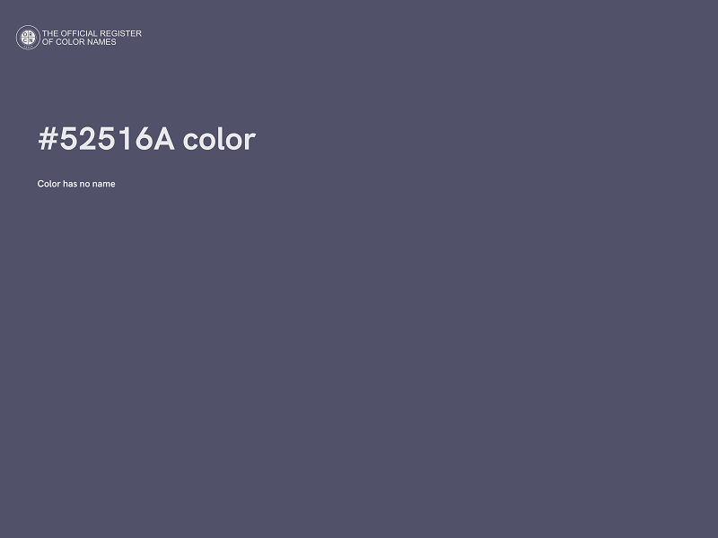 #52516A color image