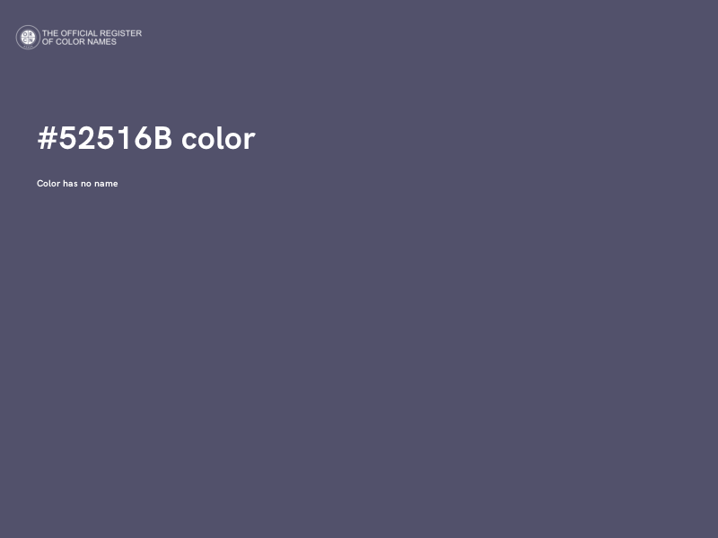 #52516B color image