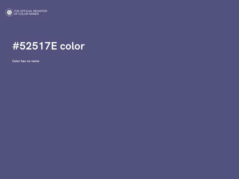 #52517E color image