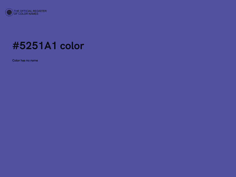 #5251A1 color image