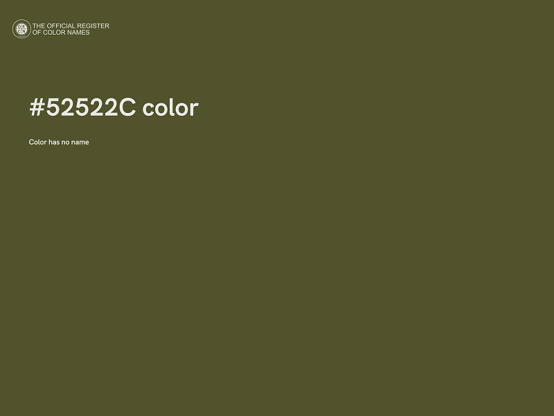 #52522C color image