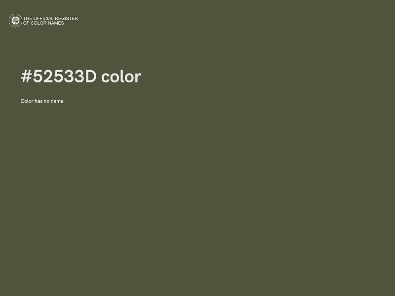 #52533D color image