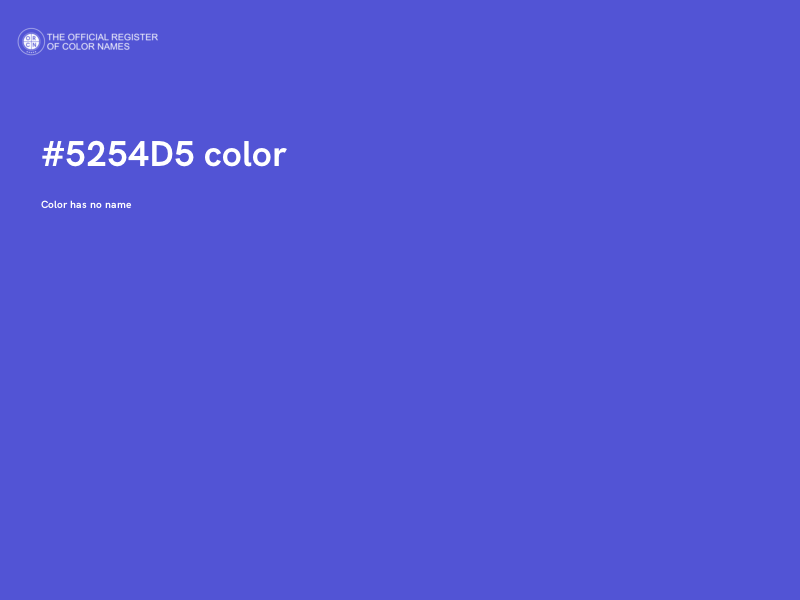 #5254D5 color image