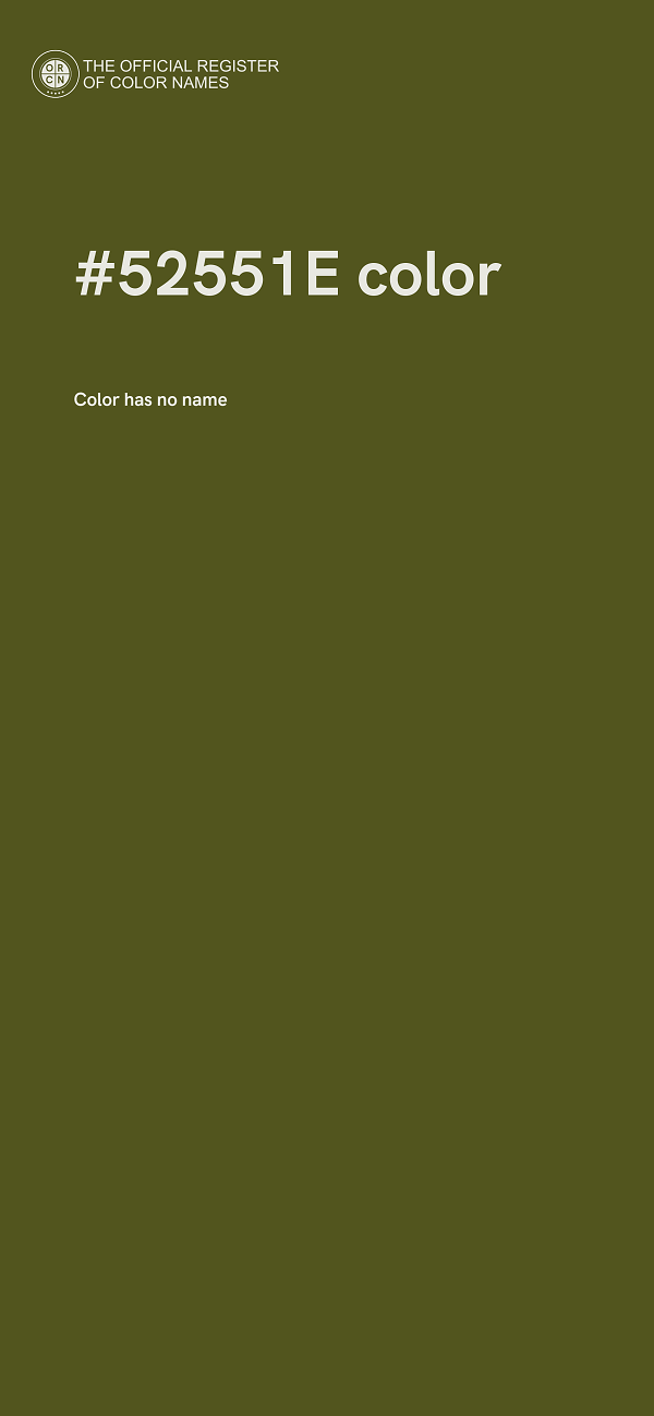 #52551E color image