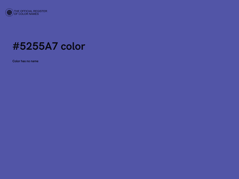 #5255A7 color image