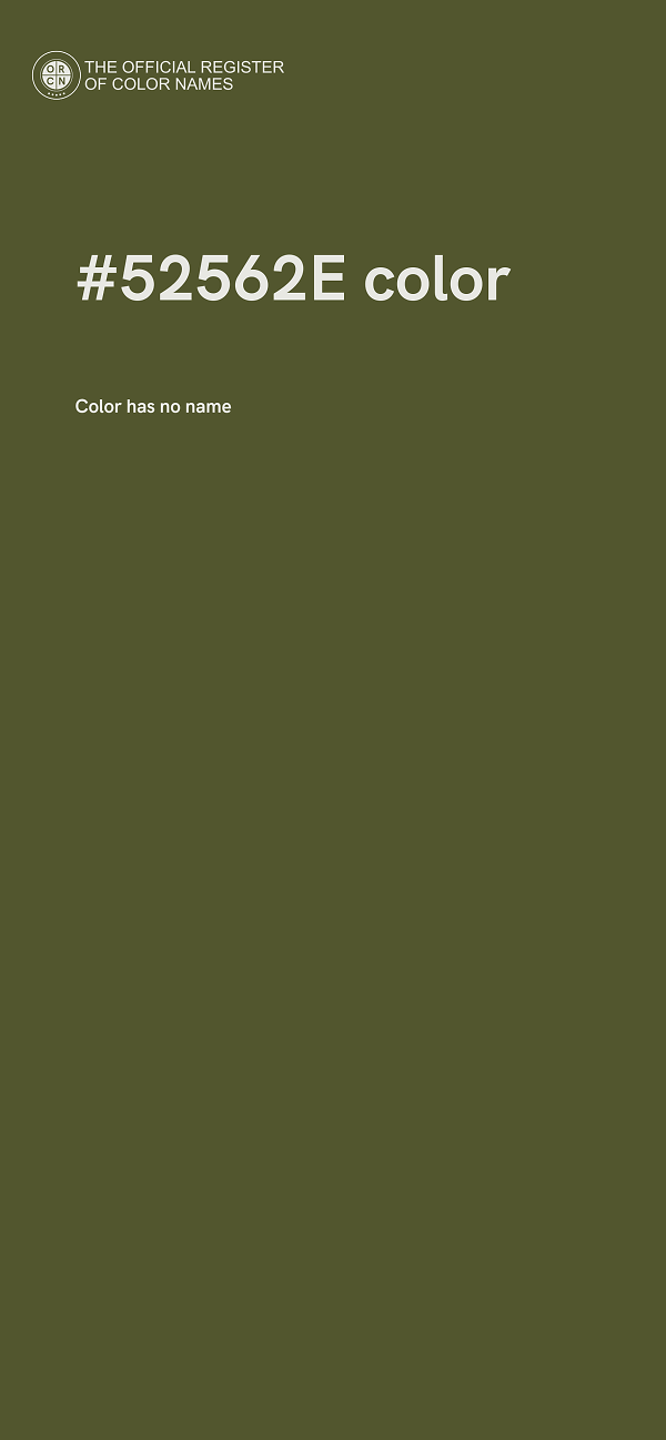 #52562E color image