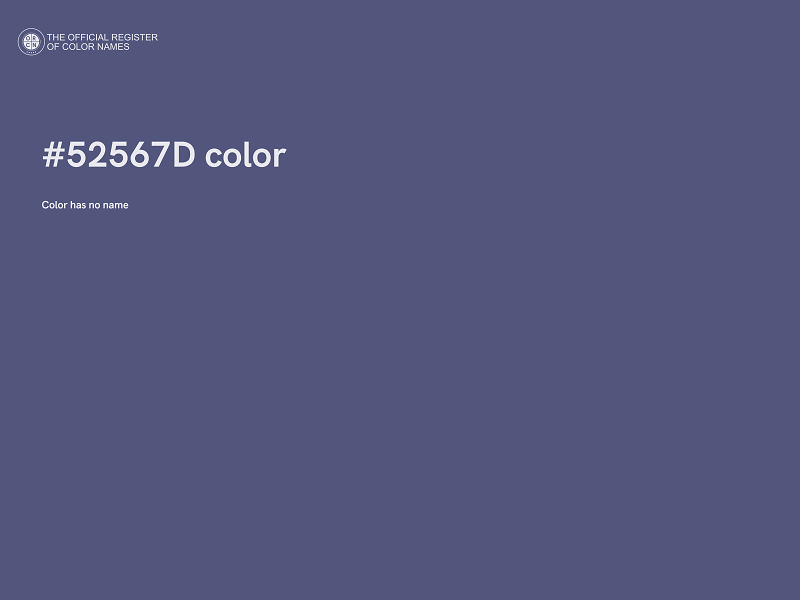 #52567D color image