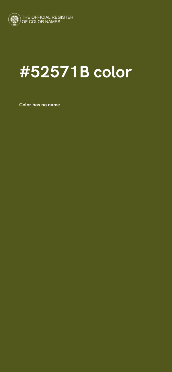 #52571B color image