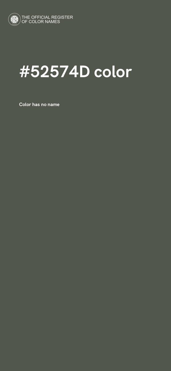 #52574D color image