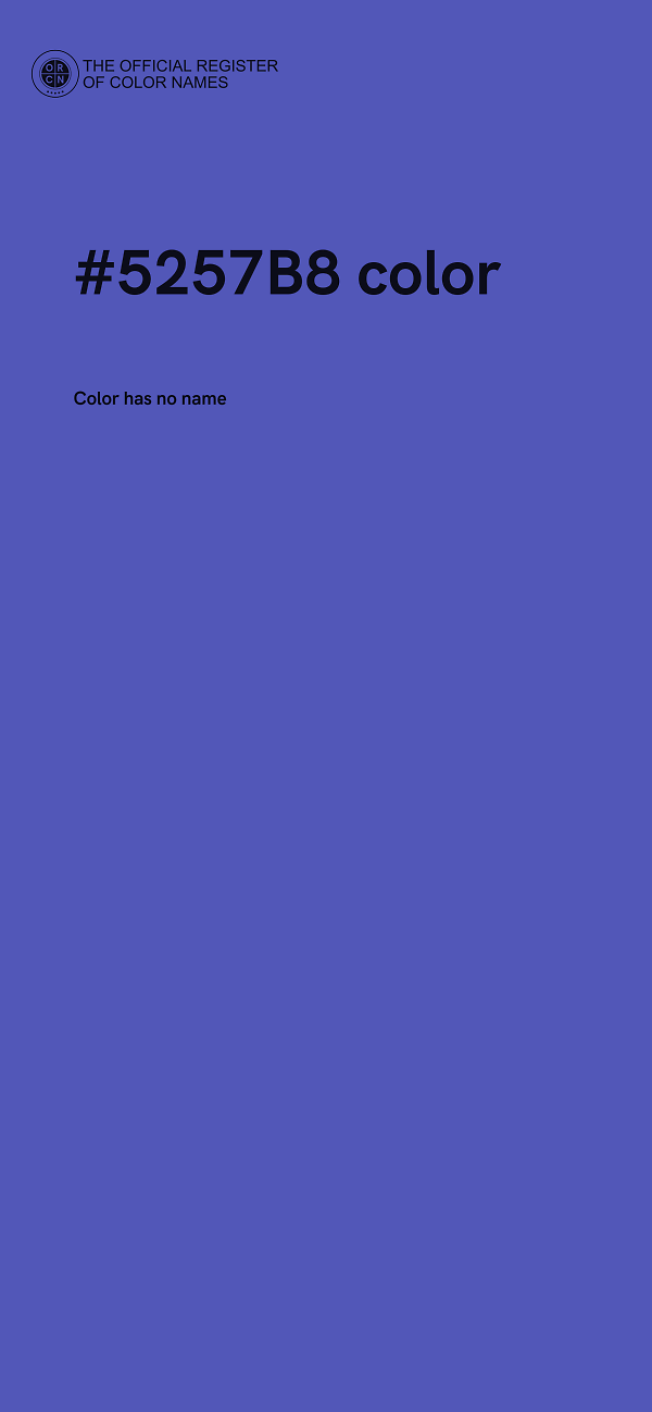 #5257B8 color image