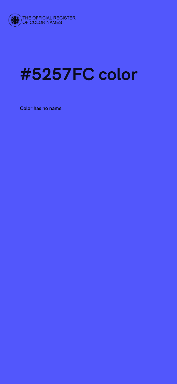 #5257FC color image