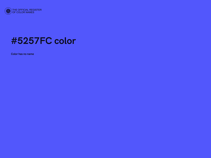 #5257FC color image
