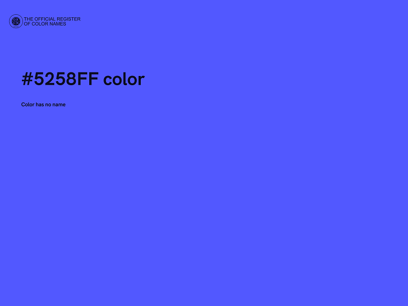#5258FF color image