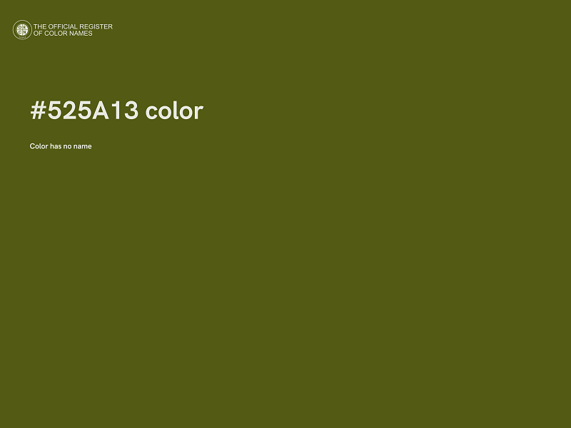 #525A13 color image