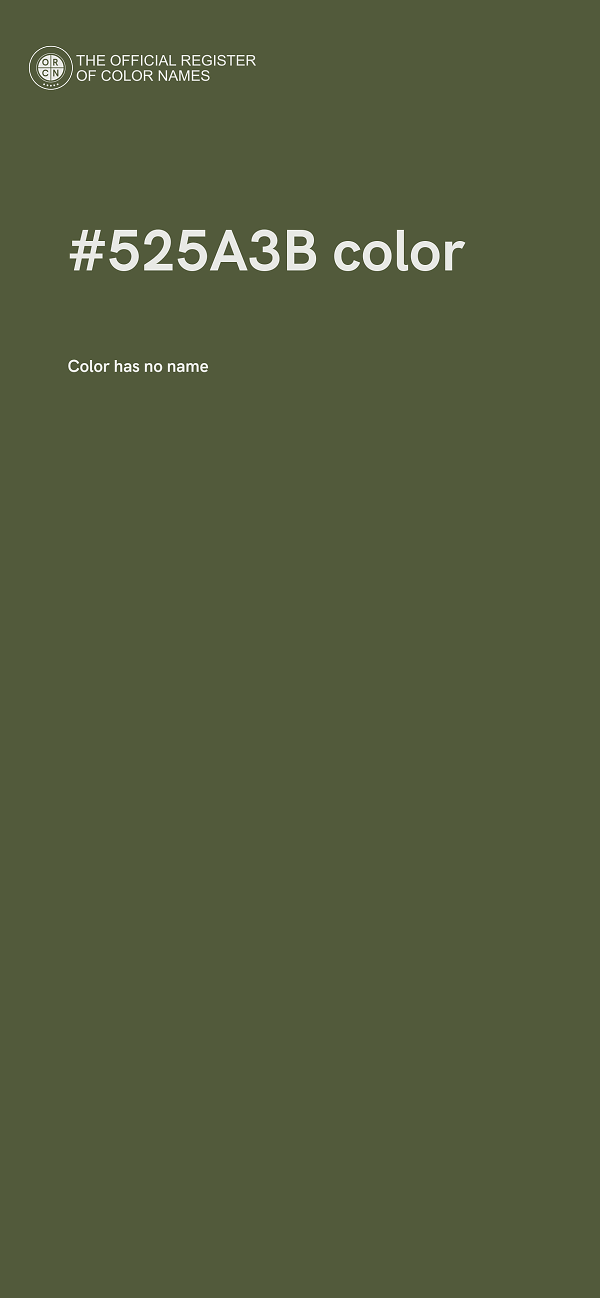 #525A3B color image