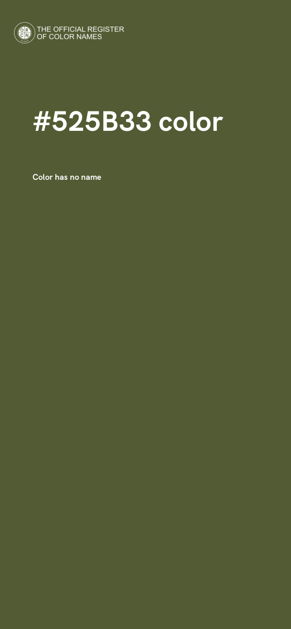 #525B33 color image