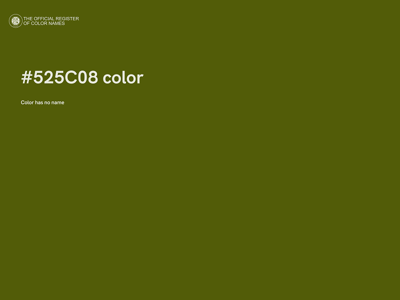 #525C08 color image