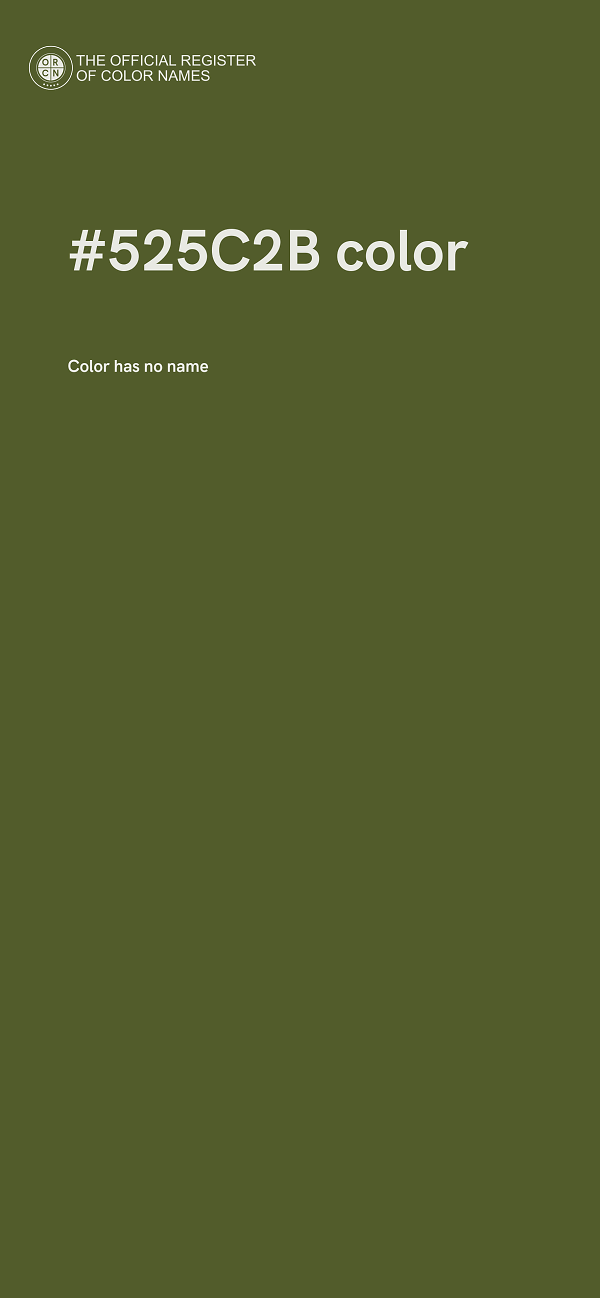 #525C2B color image