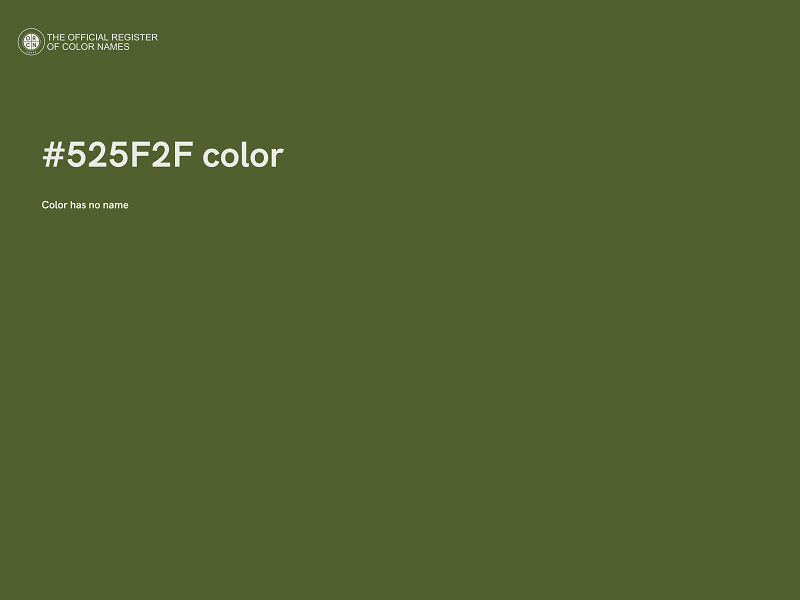 #525F2F color image