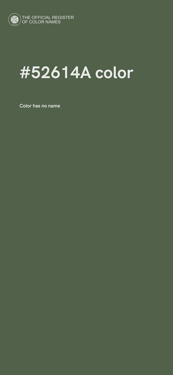 #52614A color image