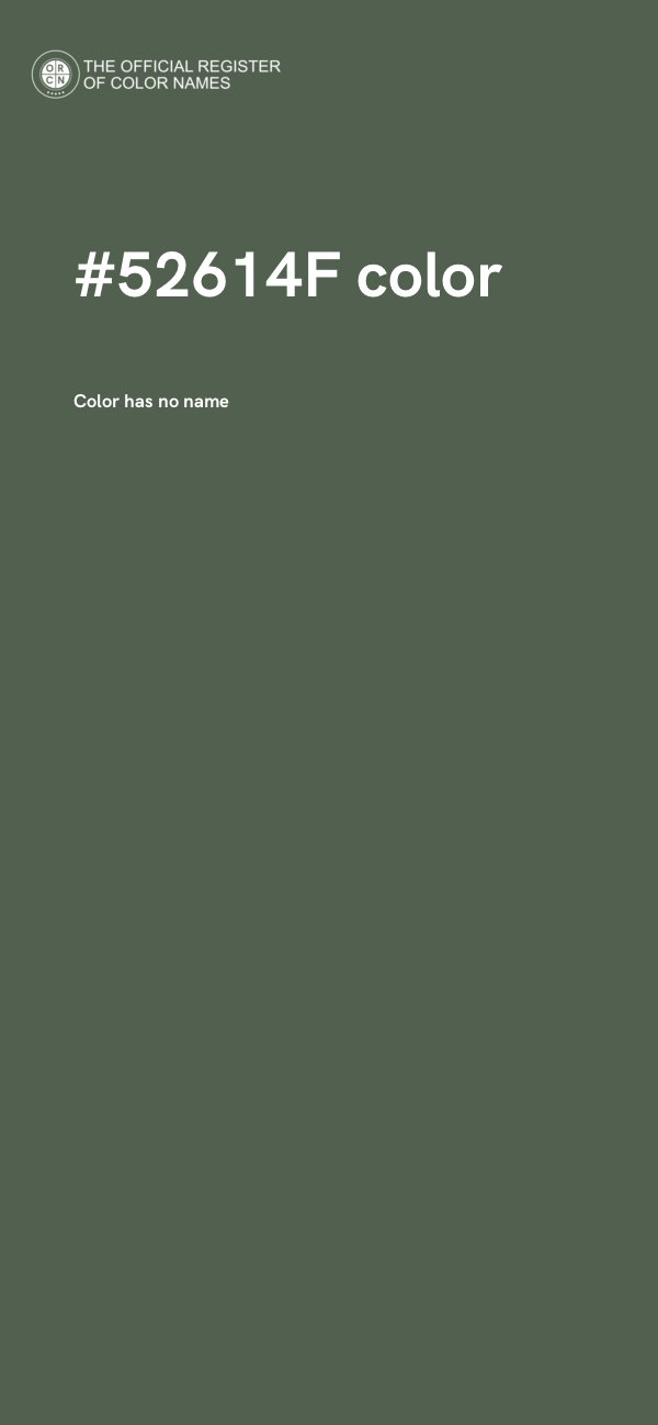 #52614F color image