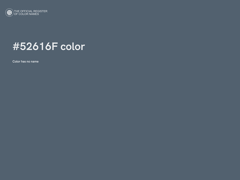 #52616F color image