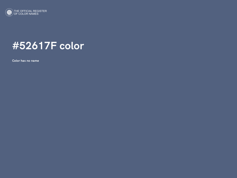 #52617F color image