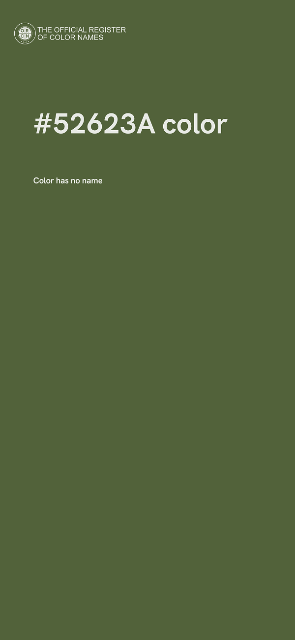 #52623A color image