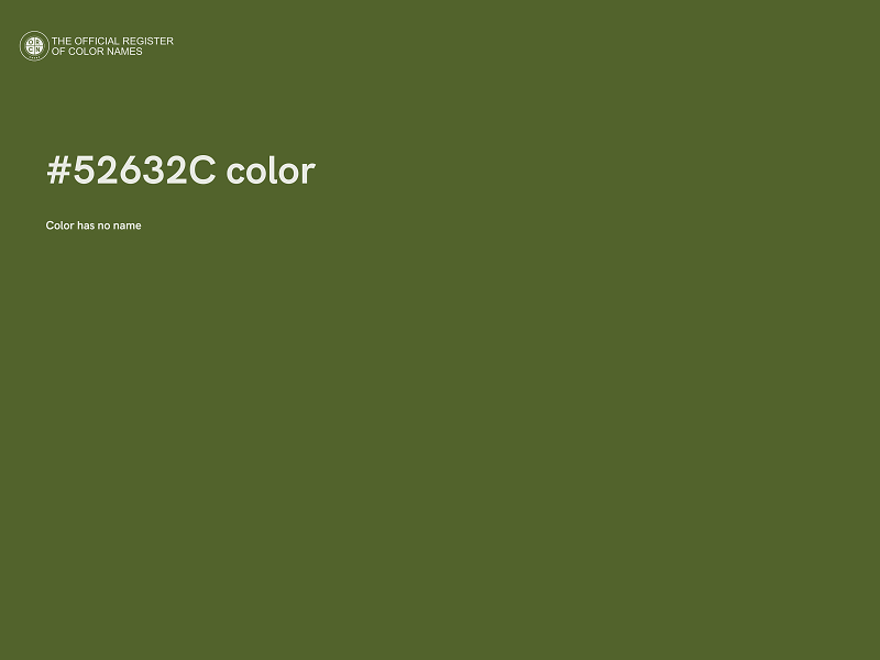 #52632C color image