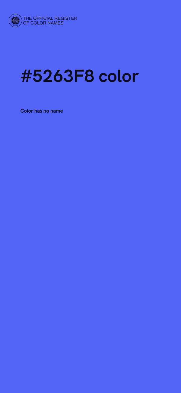 #5263F8 color image