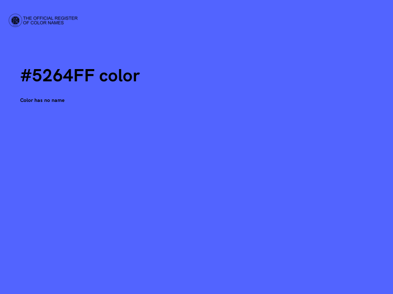 #5264FF color image