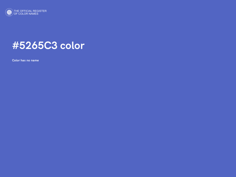 #5265C3 color image