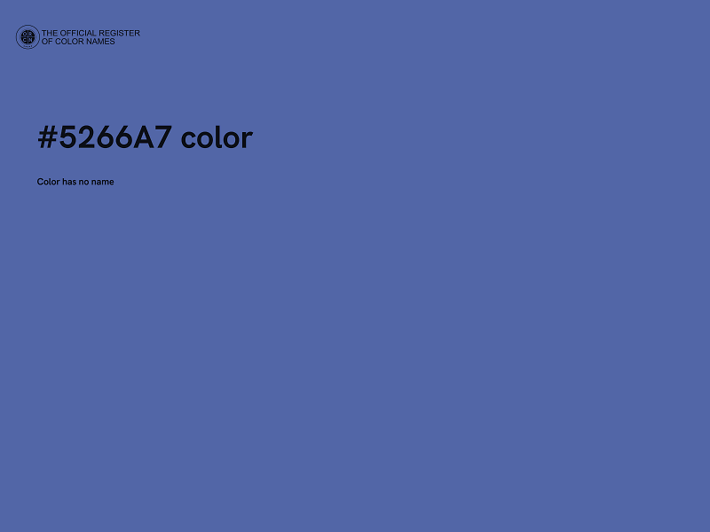 #5266A7 color image