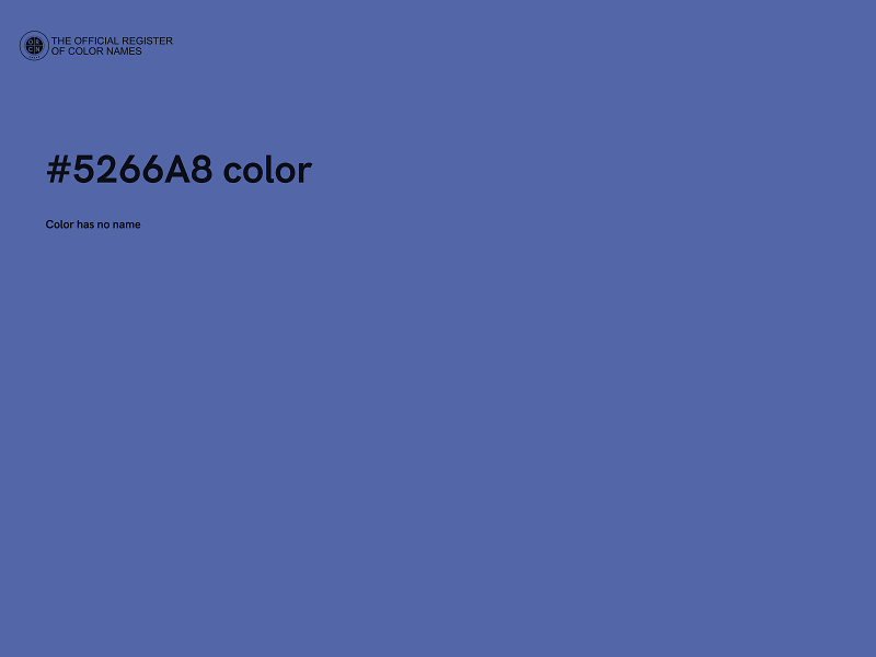 #5266A8 color image