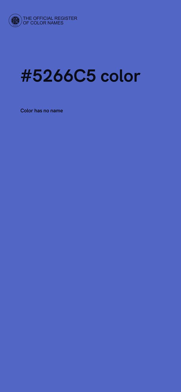 #5266C5 color image