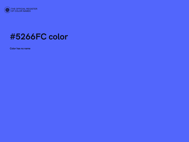 #5266FC color image