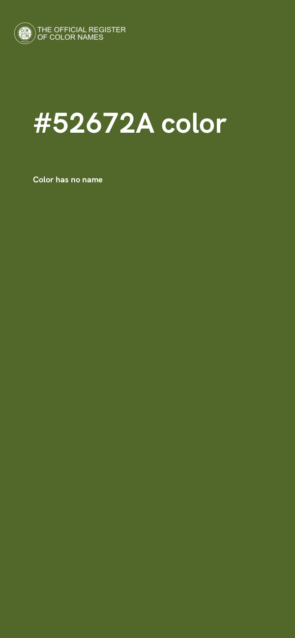 #52672A color image