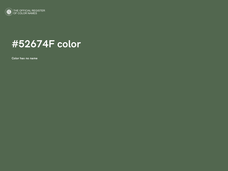 #52674F color image