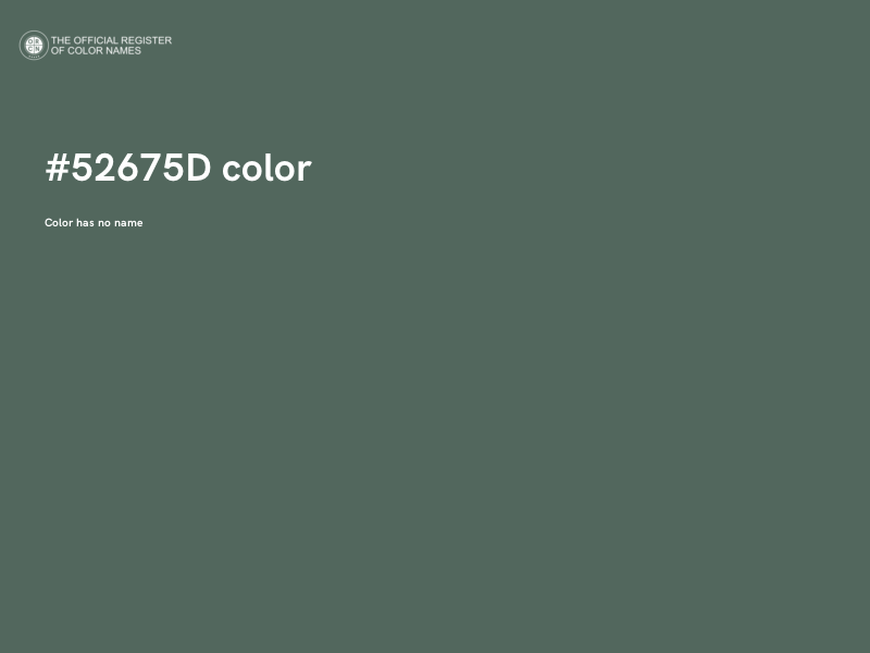 #52675D color image