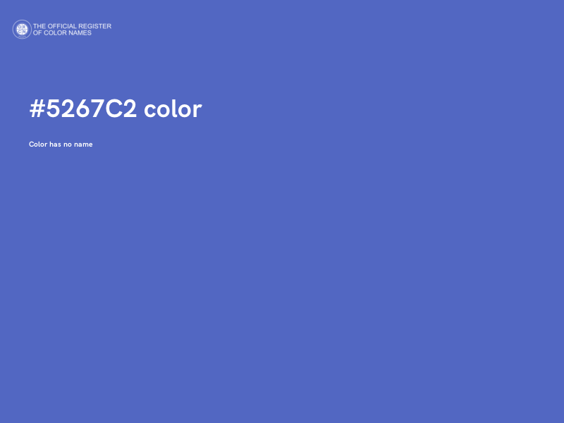 #5267C2 color image