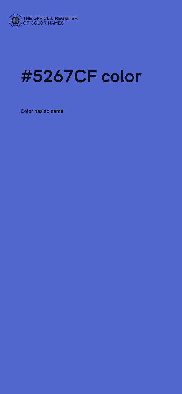 #5267CF color image