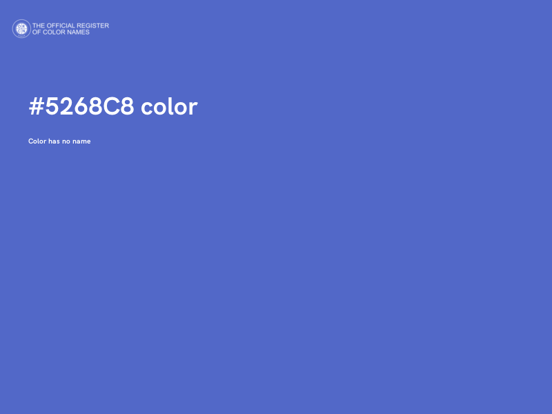 #5268C8 color image