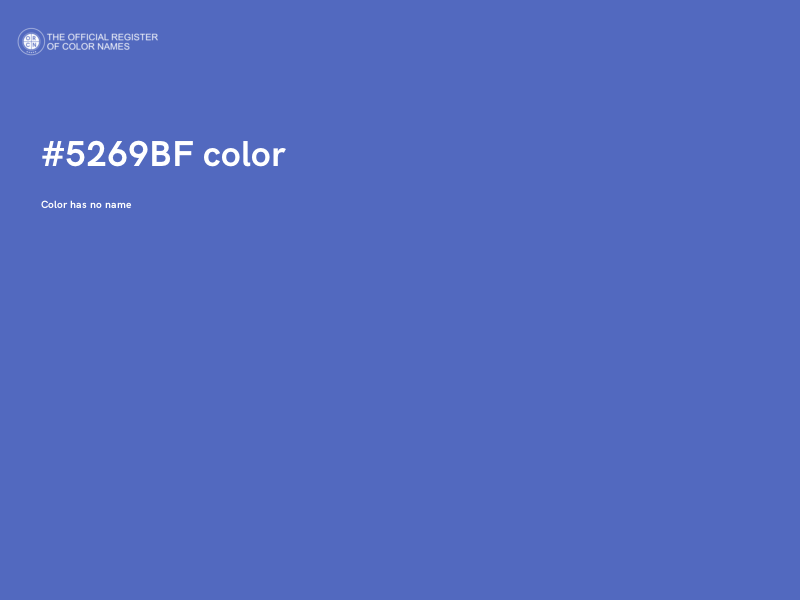 #5269BF color image